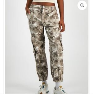 Indigo Rein Earthy Tie-Dye Cargo Pants Sz L New